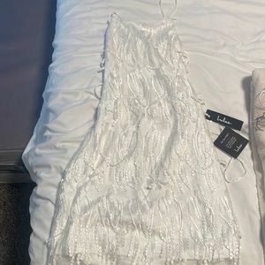 Lulus mini white dress.